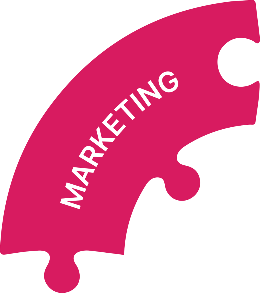 Peça do marketing do quebra-cabeça